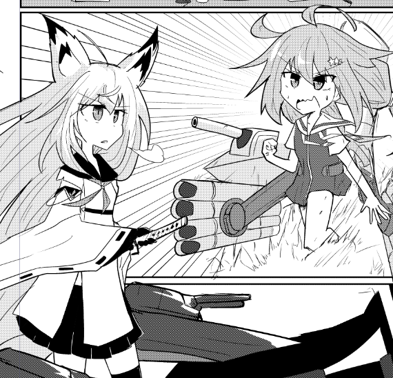 普段ギャグ系の漫画しか描かないマンだからいざ戦闘シーンとか描くと作画コスト高すぎてしんどい
けど描くのは楽しい 