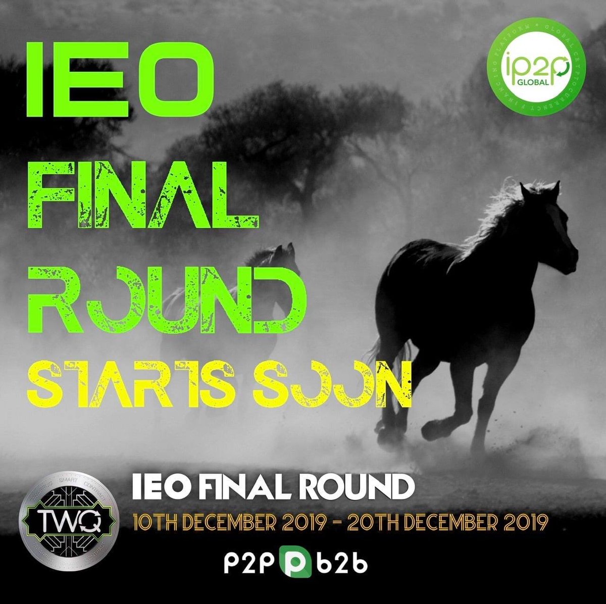 iP2PGlobalTWQ's tweet photo. Don’t forget last round starts on 10th December to 20th December with 10% bonus. Support our vision by subscribing to TWQ at:

https://t.co/UkdvbXPDnL
https://t.co/cSit1rbSi4

Or 

https://t.co/0v0MNIKpk5
https://t.co/TvViJZQm2w https://t.co/C1b9oH6rvU