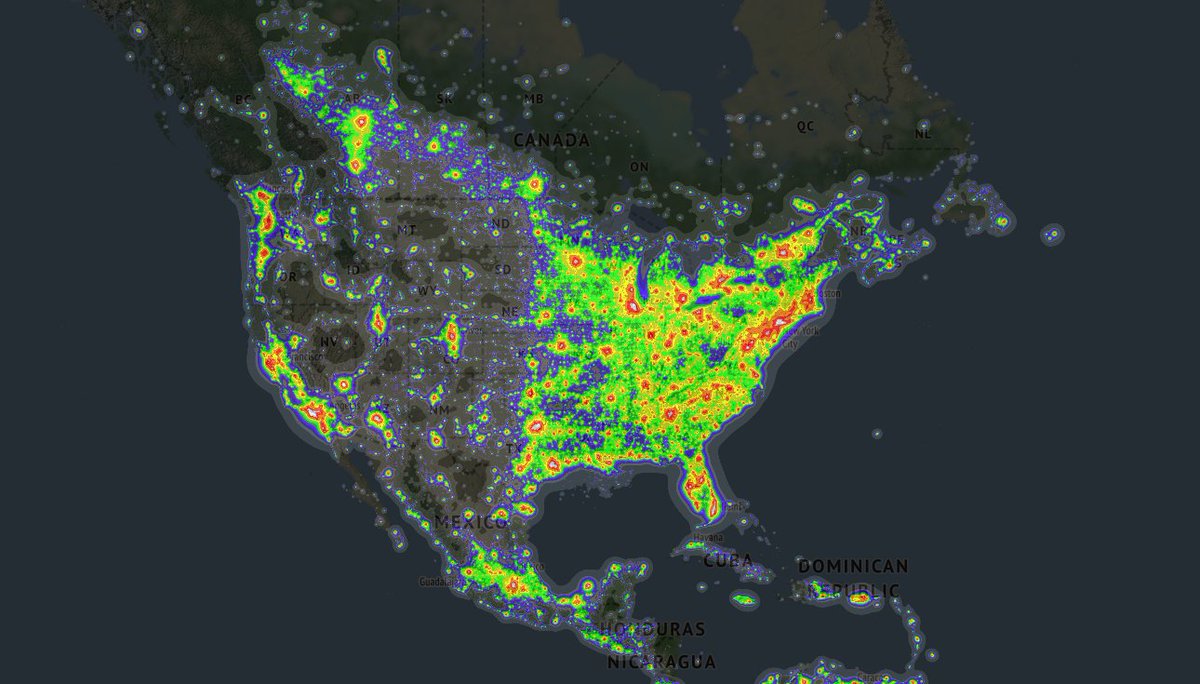 Light Pollution Map 2019 Onlmaps On Twitter: "Light Pollution Map Https://T.co/Yo8Rlrtl1M  Https://T.co/Fehbzpfoes" / Twitter