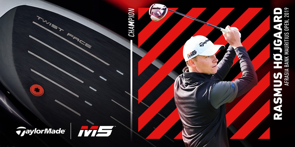 TaylorMadeTour's tweet image. Champion – Rasmus Højgaard | 2019 #AfrAsiaOpen | Heritage GC. #InjectedTwistFace #M5driver