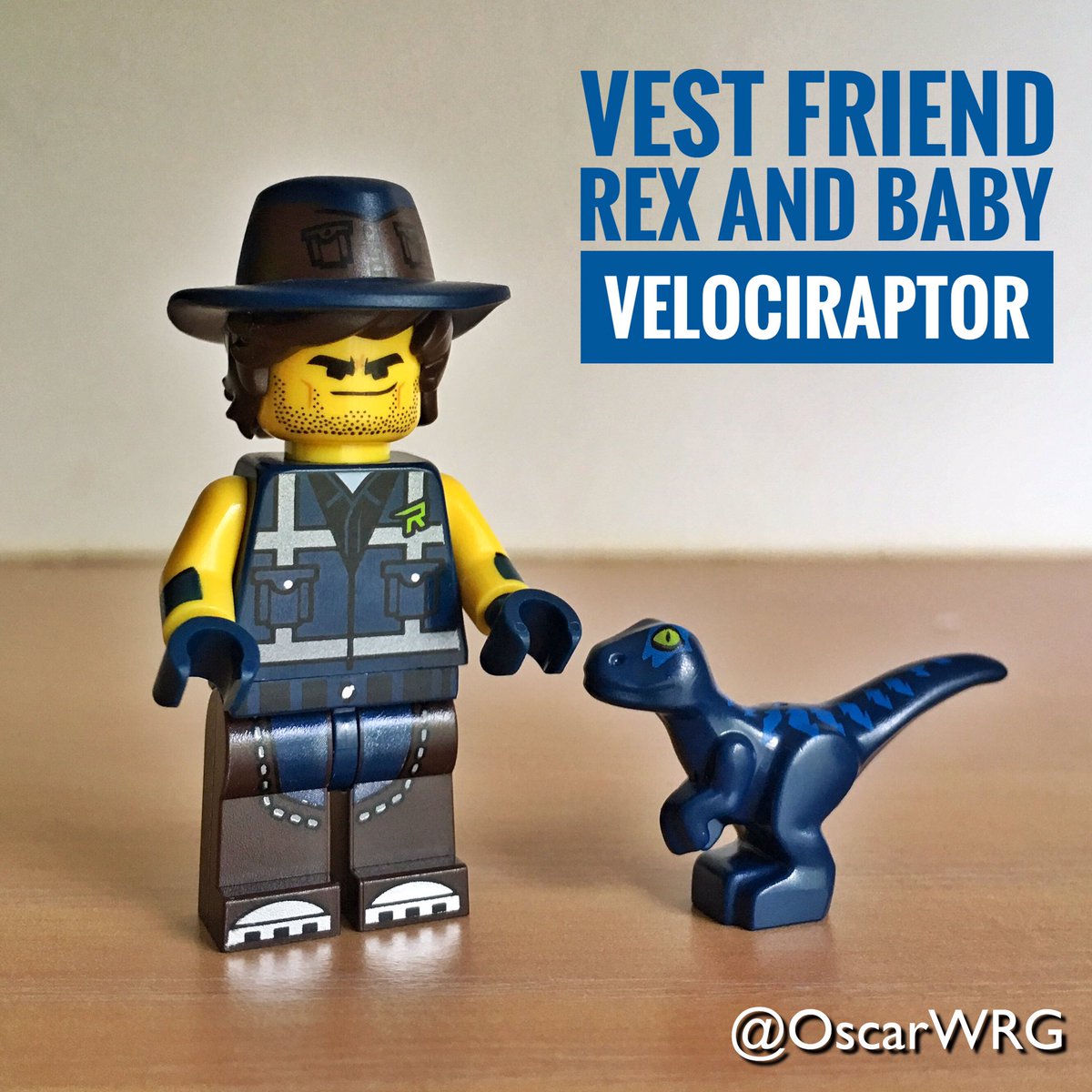 OscarWRG's tweet photo. #LEGO #TLM2 #VestFriend #Vest #Friend #Rex #Baby #Velociraptor #BabyVelociraptor @LEGO_Group @TheLEGOMovie @DoSAinterntl https://t.co/n7yUWnbWSR