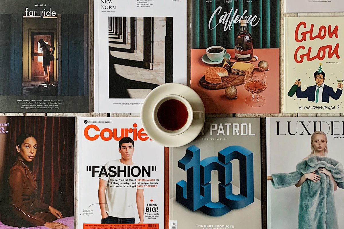 CoffeeTableMags's tweet photo. Hello Second Sunday in Advent! This Sunday Reading is dedicated to the latest arrivals in our online shop. You can order all of it 24/7 in our online shop. Enjoy the rest of your Sunday!
—
#sundayreading #coffeetablemags #magazineshop #indiemags #happinessinmagazines #hamburg https://t.co/YNbAQZsYeZ