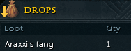 slens_sation's tweet photo. btw since when is fang a normal drop wasnt it purple before? #runemetrics @JagexBreezy @JagexDaze @RuneScape https://t.co/0xqZNKiI5N