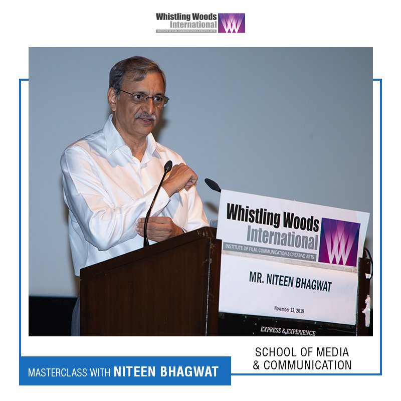 Whistling_Woods's tweet photo. A #WWIMasterclass was conducted by Niteen Bhagwat - Vice Chairman at FCB Interface, for the students of WWI School of Media &amp; Communication. He shared how, with the advent of the digital age, data analysis and interpretation has taken center stage.
#DoWhatYouLove https://t.co/WkvU1OpAmz