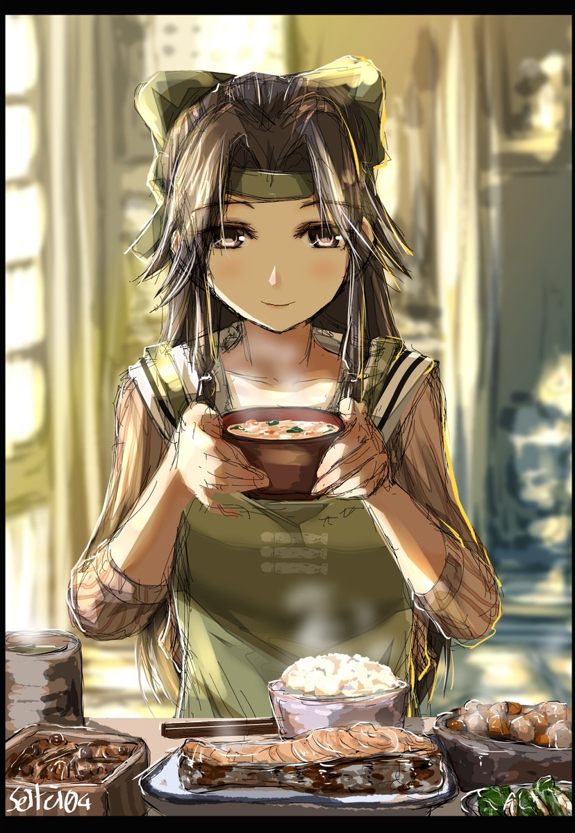 神通(艦これ) 「神通さんと朝に桜鱒食べたい。 
#艦これ #神通 #神通進水日 #神通生誕祭20」|seiteiのイラスト