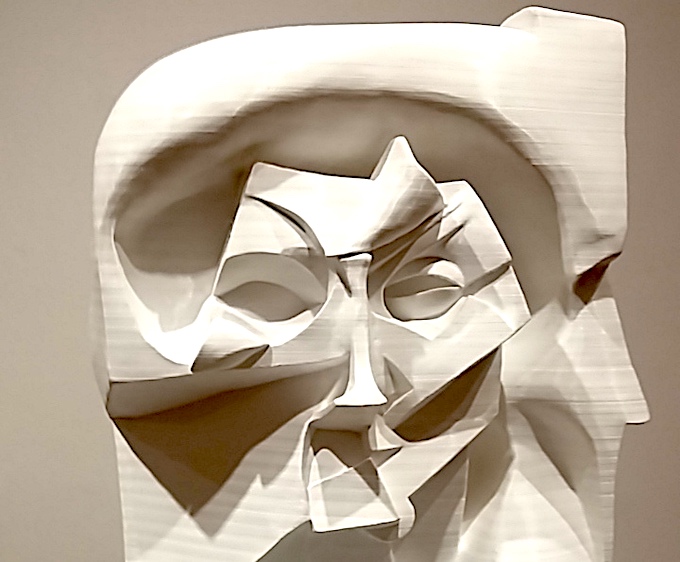 Still time to see innovative show at Estorick Collection, Canonbury, N1 2AN - Umberto Boccioni: Recreating the Lost Sculptures to Dec 22. Matt Smith &amp; Anders Rådén recreate works destroyed in 1927
//camdennewjournal.com/article/rebirth 
3D printed Empty &amp; Full Abstracts of a Head