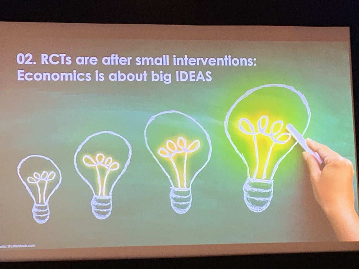 sree's tweet photo. .@NobelPrize winner Prof. Abhijit Banerjee looks at the criticisms of RCTs (randomized controlled trials) and concludes: Even if they aren’t, they should be! #NobelLectures2019 
WATCH: https://t.co/11vCRpnrWn https://t.co/NbHubYyDVa
