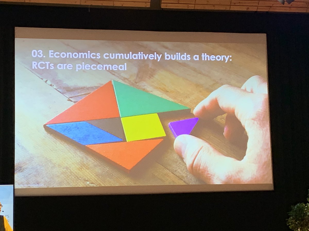 sree's tweet photo. .@NobelPrize winner Prof. Abhijit Banerjee looks at the criticisms of RCTs (randomized controlled trials) and concludes: Even if they aren’t, they should be! #NobelLectures2019 
WATCH: https://t.co/11vCRpnrWn https://t.co/NbHubYyDVa