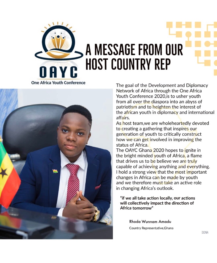DanielAcheampo3's tweet photo. The unity among young Africans and empowering them for the future is the ultimate goals for OAYC 2020. Let’s get involve and be part of this great change. https://t.co/nwpDFhMfqE