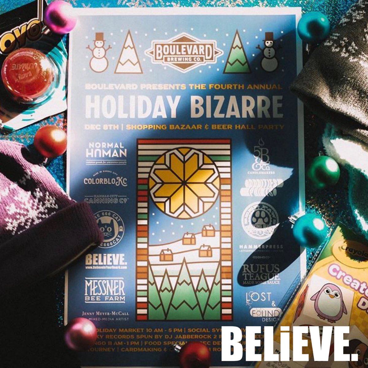 shopBIYB's tweet photo. SUNDAY. The Fourth Annual @Boulevard_Beer Holiday Bizarre | 10am-5pm Today @BLVDtoursandrec | Shop | Bingo | Music | Movies | Food | Beer + so much more.. | Cheers! 🍻

📸: @BLVDtoursandrec

#HolidayBizarre #BoulevardBrewingCo #BeersAtBLVD #Beer #HereForTheBEER #Cheers #KC #KCMO https://t.co/89q4b8cTtT