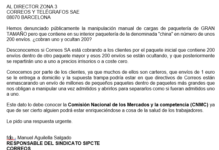 sipctecat's tweet photo. @AEEPP_COM @Correos @CNMC_ES @sipctegranada @siPcteAl @SiPcte @SipcteValencia @CNMCcompetencia @CNMC_ES @SiPcte https://t.co/ha2h8nj4mi