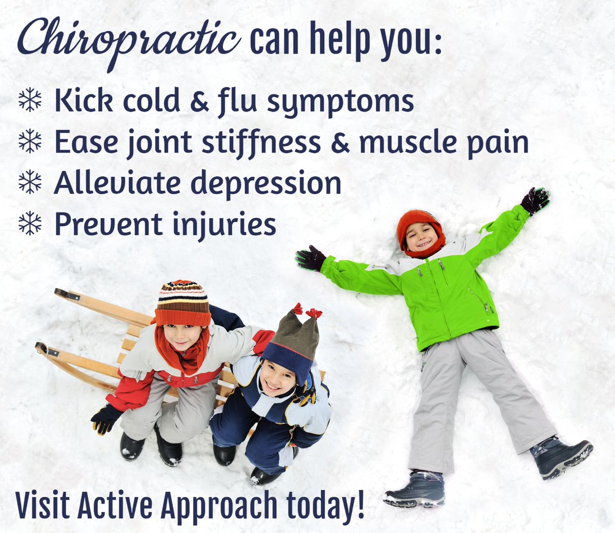 ActiveAppChiro's tweet photo. Chiropractic is even more important during winter! Come see us! ☃️ ❄️
 
https://t.co/SYeMri4vKO 

#chiropractic #chiropractor #spinehealth #bodyhealth #health #wellness #adjustment #healing #healthylifestyle https://t.co/B7wGx7ZDVS