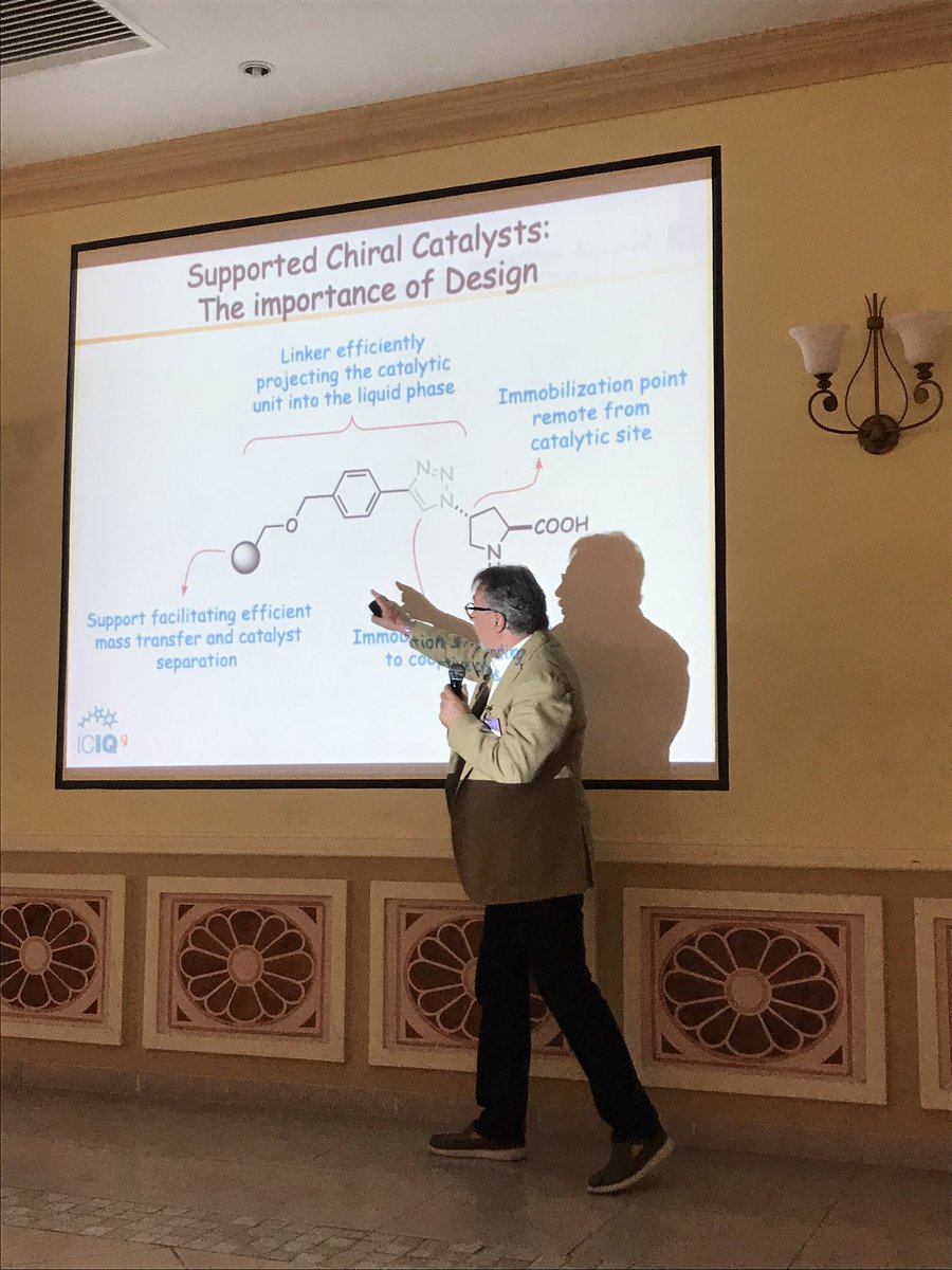 AM_Balu's tweet photo. 🔝#PlenaryLecture on Immobilzed catalytic systems for asymmetric #FlowProcesses delivered by @MAPerBro @SIBEAQO2019 https://t.co/WMnSYqz1sf