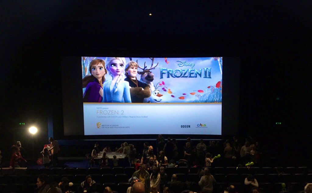 supportCHAS's tweet photo. On behalf of CHAS families, staff, volunteers and supporters, thank you to our friends at @BAFTAScotland and @ODEONCinemas for hosting a magical morning of #Frozen2 face painting and a rare personal appearance from the man in red 🙌🏻 https://t.co/mllEqiveFu