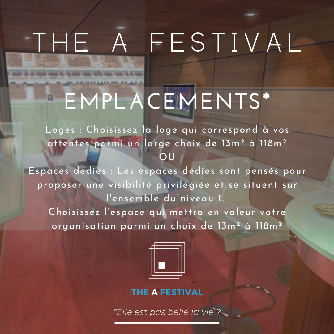 AurelienMizeret's tweet image. THE A FESTIVAL - Comment exposer ? Loges OU Espaces dédiés  the-a-festival.com
#AFestival #stadeRH #AfterWorkRH #HRAfterWork #RH #HR #DRH #Innovation #evenementRH #associationRH #evenement #Weareafterworkrh #vousnetespasprets #communautéRH #RH #bonnespratiques #networking