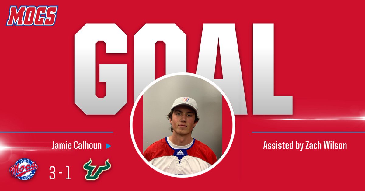 GOAL! Another one from Jamie Calhoun assisted by Zach Wilson. Mocs lead 3-1 going into the 2nd period. #StrikeFear #LetsGoMocs #LakelandIceArena #AdidasHockey #BauerHockey