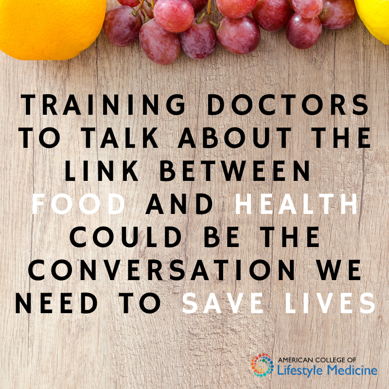 Talking to a patient about the role of food in causing and curing disease seems like the least a doctor could do. The hope is that they would then be better positioned to counsel their patients on how to better care for themselves. washingtonpost.com/local/training… <a href="/washingtonpost/">The Washington Post</a>