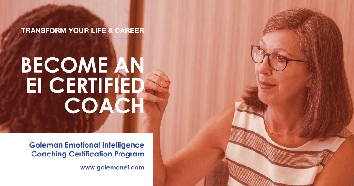 Begin your journey to a new career in the New Year. This Thursday, December 12 is the final day to apply for the January 2020 cohort of the Goleman Emotional Intelligence Coaching Certification. You can learn more and apply here: golemanei.com/#eicc