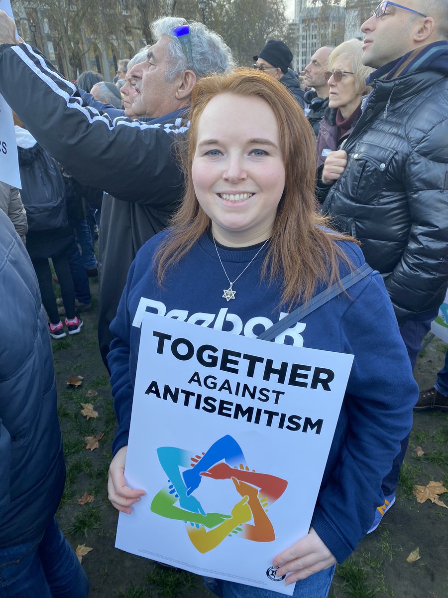 Thank you to @TracyAnnO @RobbieRinder and all people who can to speak up against Antisemitism today ✡️ #TogetherAgainstAntisemitism