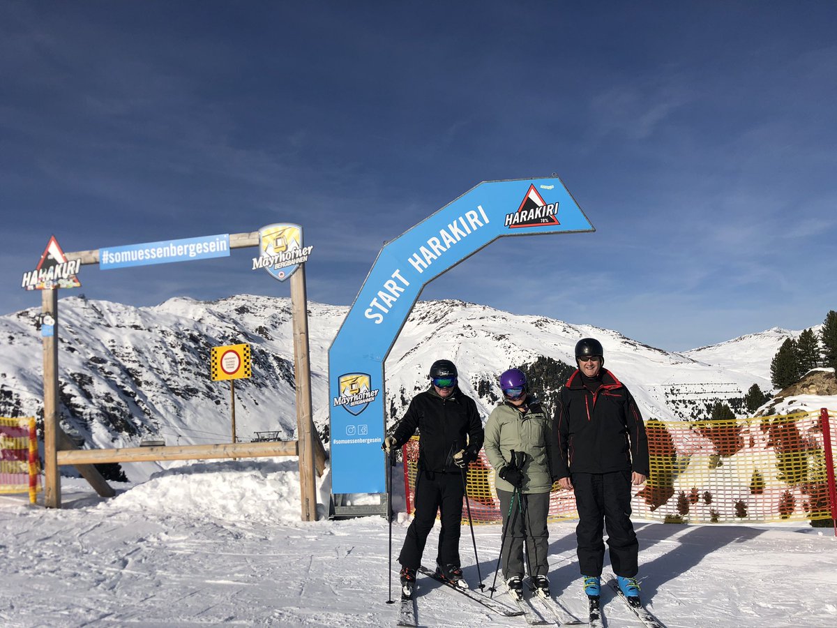 neilsonaustria's tweet photo. The Ferienhof team ready to tackle the Harakiri, Austria’s steepest black run at 78% gradient 😮 @neilsonholidays @Mayrhofen #RelaxAsHardAsYouLike #Ski #Snowboard https://t.co/0fHiLtqCrX