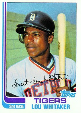GeorgeSipple's tweet photo. Sweetest Day in Michigan?
No, but I’m confident this will finally be Sweet Lou’s Day. @tigers 
#1982Topps https://t.co/ieBUH51Kae