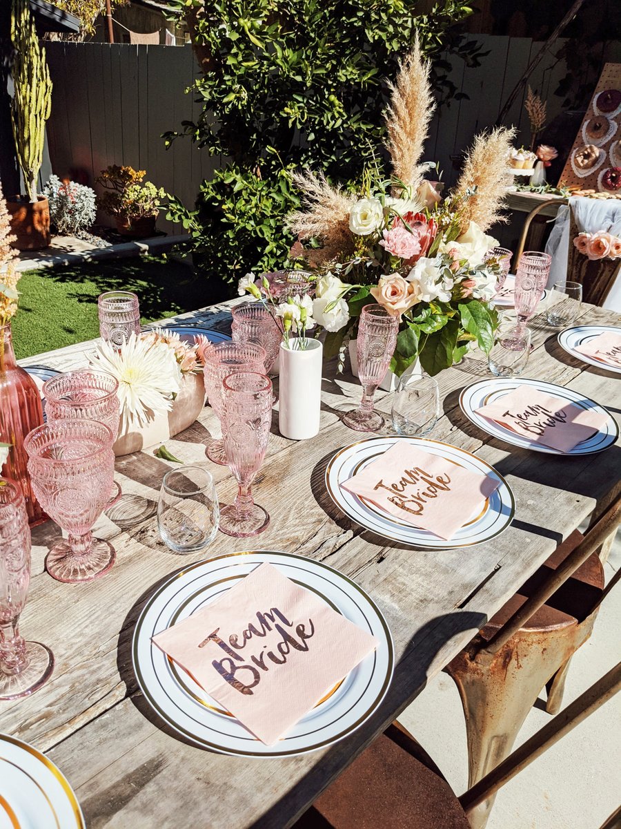 Team Bride all the way! ✨🍾🥂Click the link to find everything you'll need to throw a once in a lifetime engagement party! #DavidsBridal 
📷: <a href="/FashionbyVicky/">Fashion by Vicky</a>
bit.ly/2qUXy5t