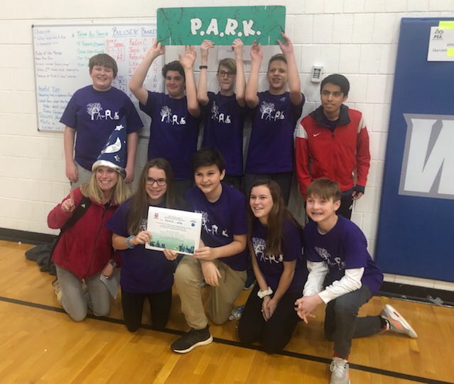 MrsCoachBaker's tweet photo. 8th graders qualified for state with their project on accessible parks at the First LEGO League City Shaper tournament @CMSFalcons200 @IllinoisFIRST @kmhermansson #teamPARK https://t.co/iFYVNOD1Cz