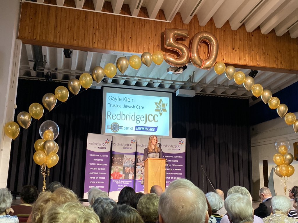 Gayle Klein welcoming past and present members, volunteers and staff to the 50th anniversary celebrations