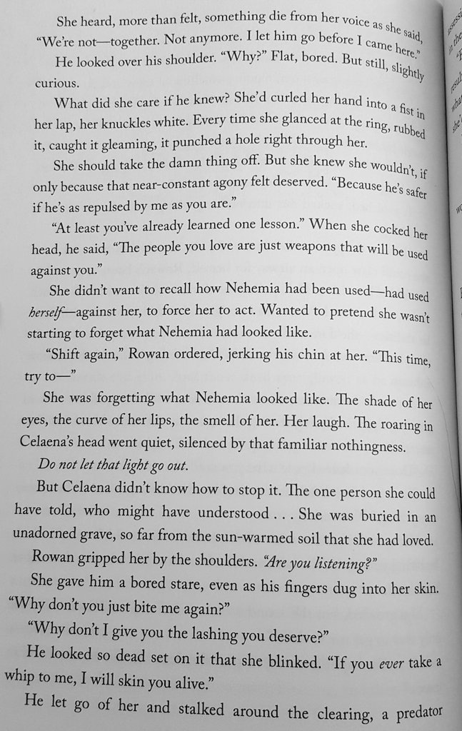 *winces* some hate-to-love romances are real tame, this ain't one of them.this, between rowan and aelin, is some real "what's the worst thing i can say/do to you" kind of hate 
