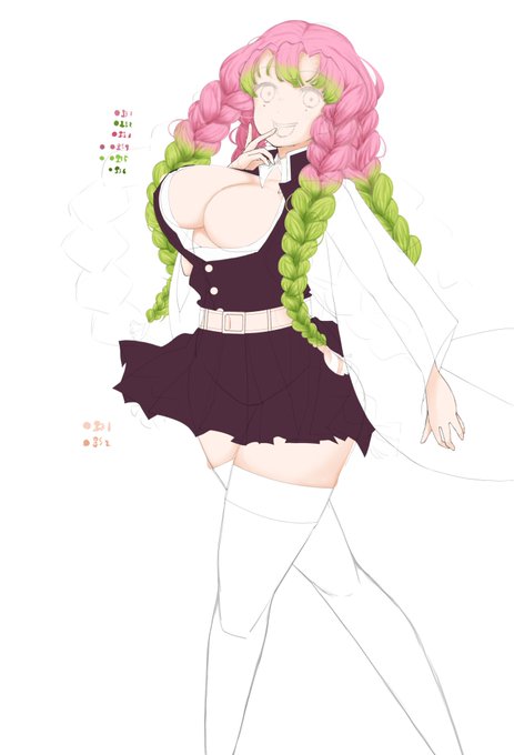 蜜璃ちゃん進み具合
蜜璃ちゃんの引き締まってるけど、女の子らしい身体をどう表現すればいいか難しいところだけど、今のところ可愛く出来ていて満足😇😊😇 