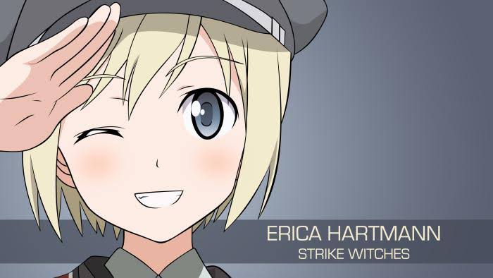 Хартманн единственная джун. Strike Witches Хартман. Erica Hartmann Strike Witches. Штурмовые ведьмы Хартман.