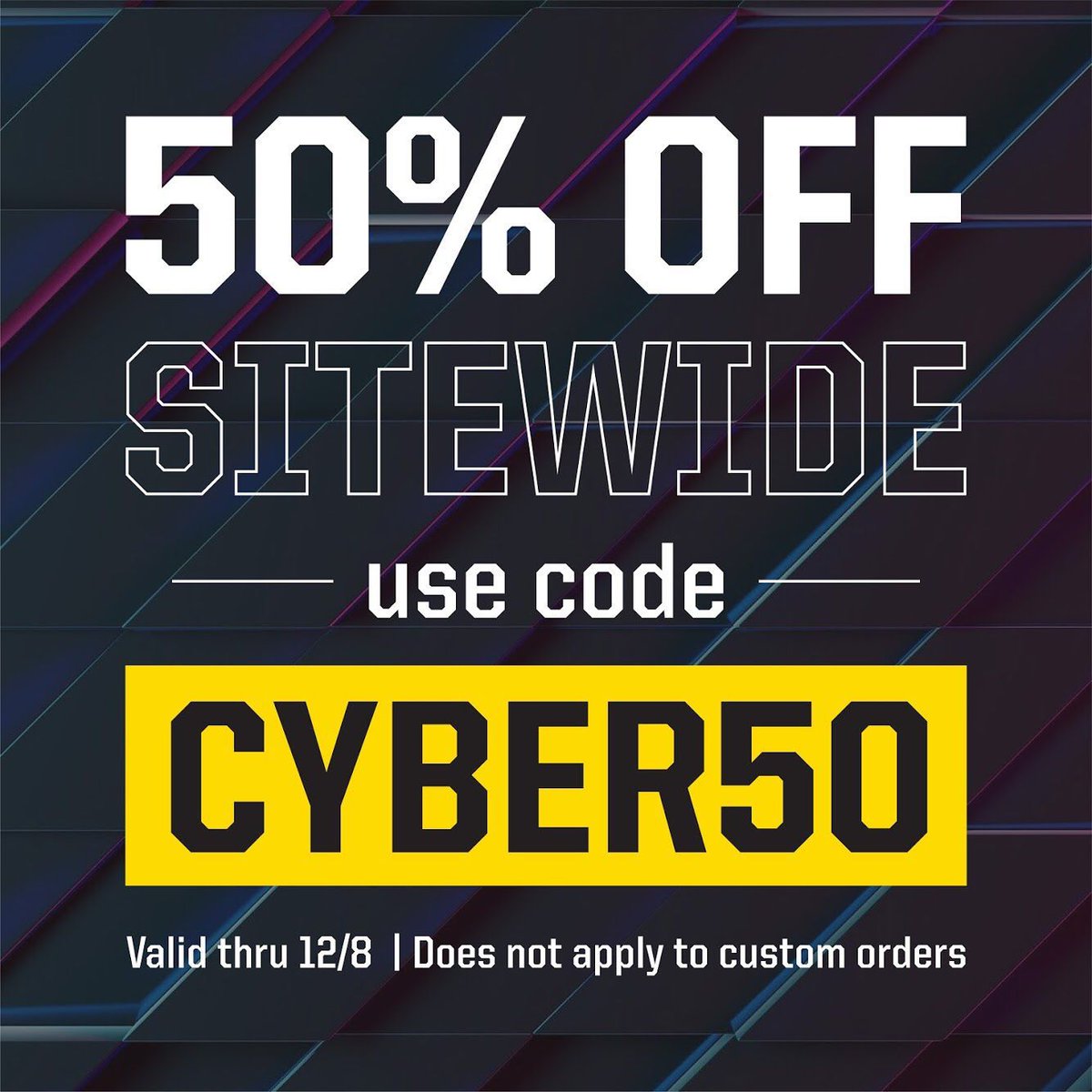 EyeBlack_com's tweet photo. 🚨 LAST CHANCE 🚨

50% off your favorite eye black products until TONIGHT at midnight • Use code CYBER50 at checkout ➡️ Link in bio https://t.co/r7OjbhI6Bx