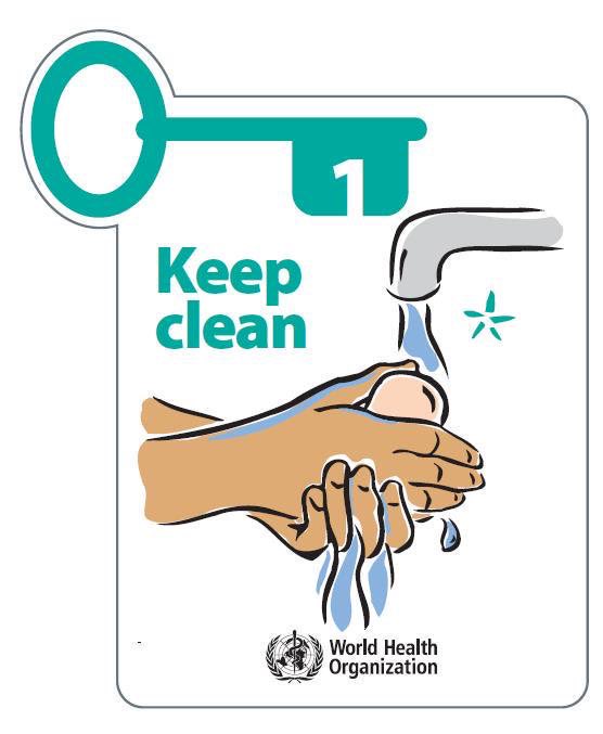 Graphic showing hand washing
