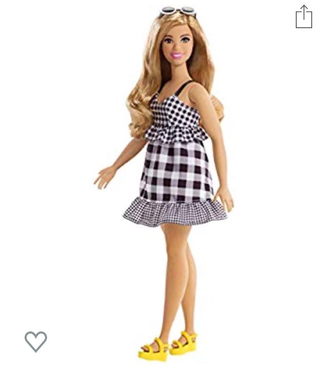 “5 pounds from my pre-baby weight” Barbie