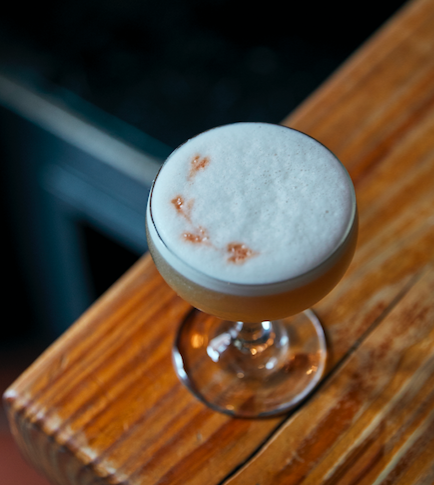 Our cocktail menu features contemporary takes on classic cocktails, but for those of you who stick to the basics - we have you covered too. 🎉 
--
Featured here is a classic Whiskey Sour #drinkphilly