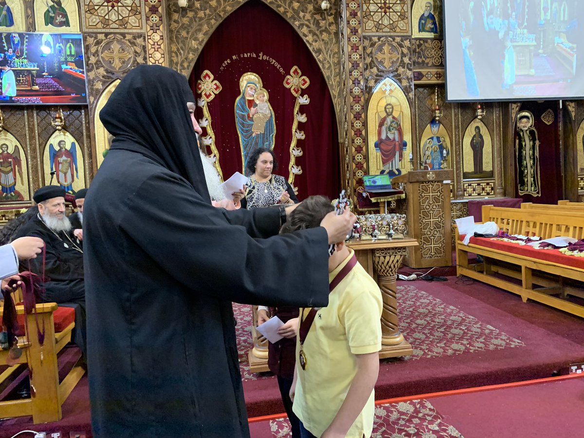 peterkyle's tweet photo. Awards day at Hove’s Coptic Church, tonnes of very excited children seeing their hard work rewarded 🥇 

Our Coptic community here is the largest in the country, perhaps Europe. We’re proud of that and I was honoured to spend the afternoon celebrating their youngsters success 🙌 https://t.co/05YJEUhydX