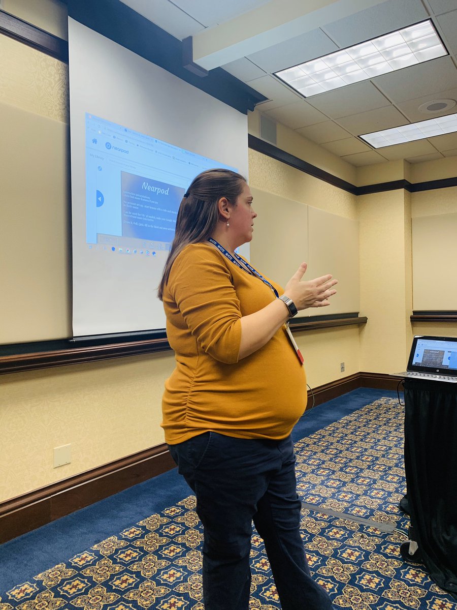 Super proud of <a href="/mrselliottitc/">Michelle Elliott</a> as she presents at <a href="/vste/">VSTE</a> - she is such an asset for <a href="/KilbyTigers/">KilbyTigersRoar</a> and <a href="/KilbyTiger21/">Tiger21</a>. She’s sharing so much knowledge about what instructional technology provides the most bang for your buck, and what’s best for students! #PositivelyPWCS