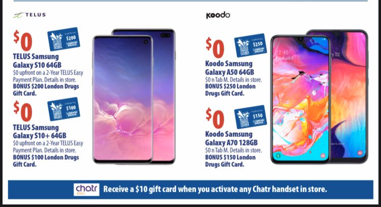 Some very hot prices on Mobile Phones with TELUS and Koodo this weekend #lethbridge #yql