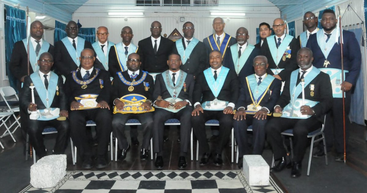 DGL_GY's tweet photo. Congratulations to WBro. Kwame Alwyn Pindar  of Mount Olive Lodge #385 on his ascension to the Chair of King Solomon https://t.co/obBql9DONC