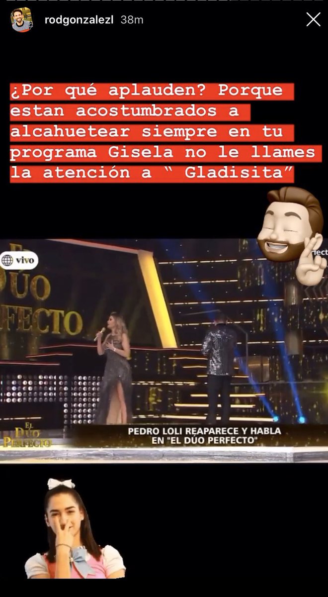 rokxi77's tweet photo. Exacto GLADISITA 😂😂😂 acostumbrados a alcahuetear dirigidos por la Hipocrita mas hipocrita de la tv  Peruana 😎 #ElDuoPerfecto hablando de infidelidades y tiene sentada a #Putilsa 🤮 https://t.co/EmwEiZzxR1