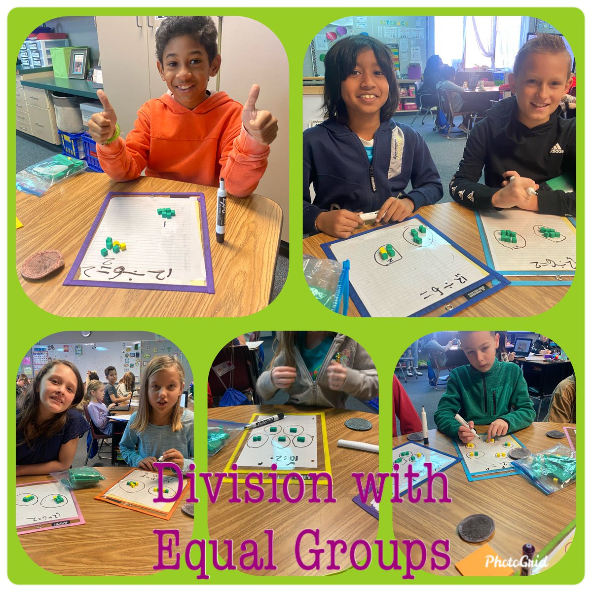 It was an exciting week in 3W, we started division with equal groups! #WeAreMathematicians #WeAreResiliantProblemSolvers