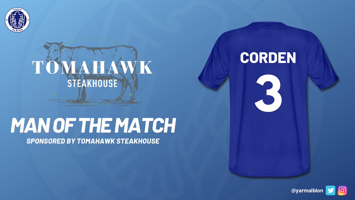 His performances are getting better and better! Well deserved Charlie Corden, todays man of the match👏🏼⚽️🔵🦍