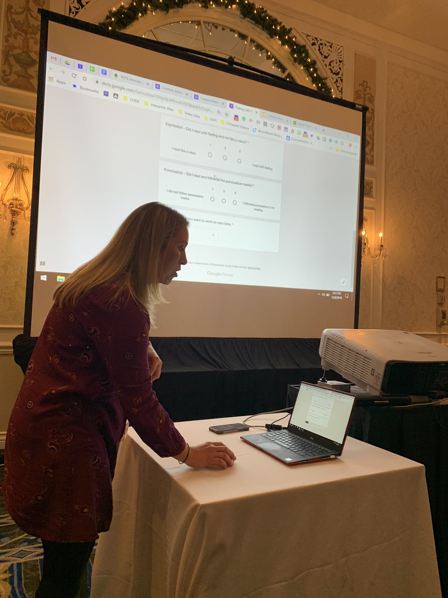 LeslieLeisey's tweet photo. Using google forms and @Flipgrid to have students do fluency reflections! Awesome idea! #creativeassessment #VSTE19 https://t.co/k4mQuuuE6k
