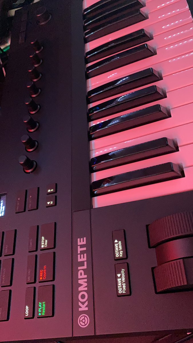 eximus's tweet photo. @NI_News just picked up a new midi Kontroller keyboard to hold me over for a bit 😎 https://t.co/FwyzmNf8KM