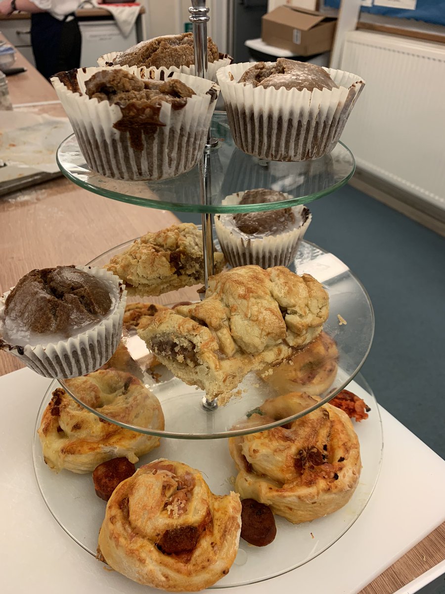 BethanyFood's tweet photo. Year 8 rotation finale. Afternoon tea independently made and served at teachers at their desks. #BelieveAndAchieve #LearningIsLimitless #WhoSaysWeDontTeachCookingInSchools https://t.co/XtsxbI99uG