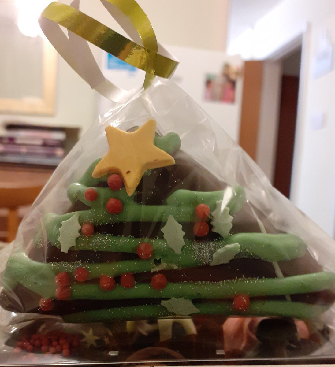 #ChristmasTree #saltedcaramel #chocolate #brownie dipped in rich dark chocolate