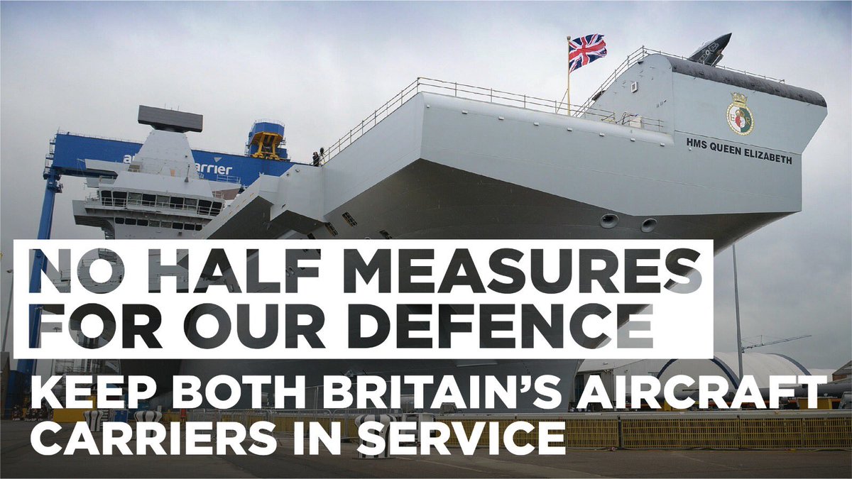 No more Tory cuts to our armed services. Both our aircraft carriers should have the capacity to become fully operational. #Birmingham #votebrexit #GeneralElection