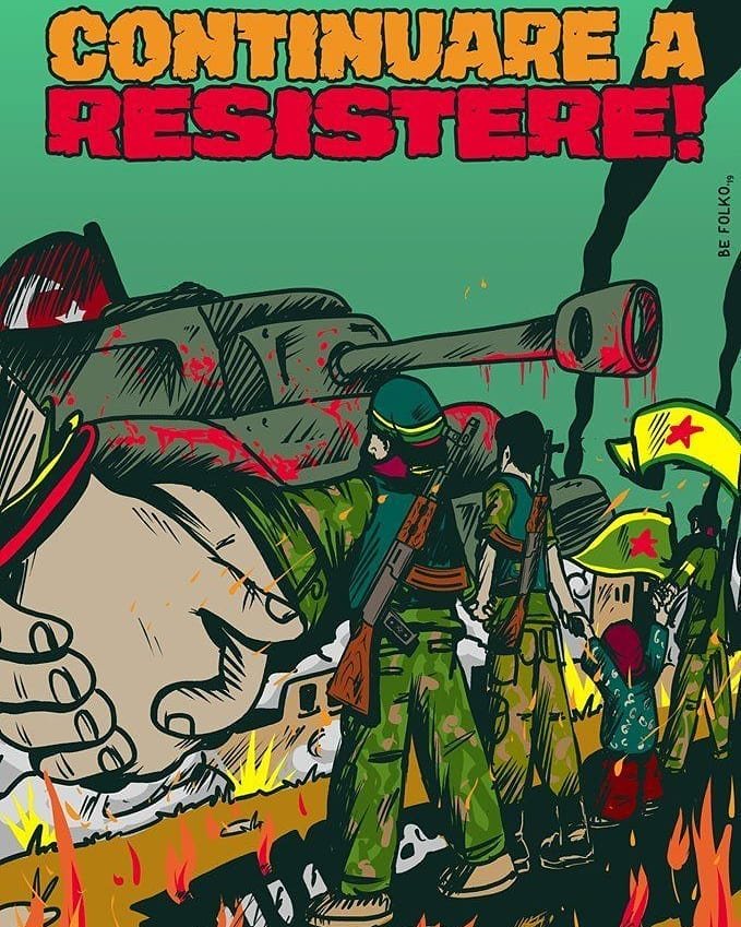 ClaudioCabe2's tweet photo. #RojavaResistance #YPJ #Kobane #Antifa #noborder #FreePalestine
Sempre... 🏴 🏴 https://t.co/hc6YhS8B5j