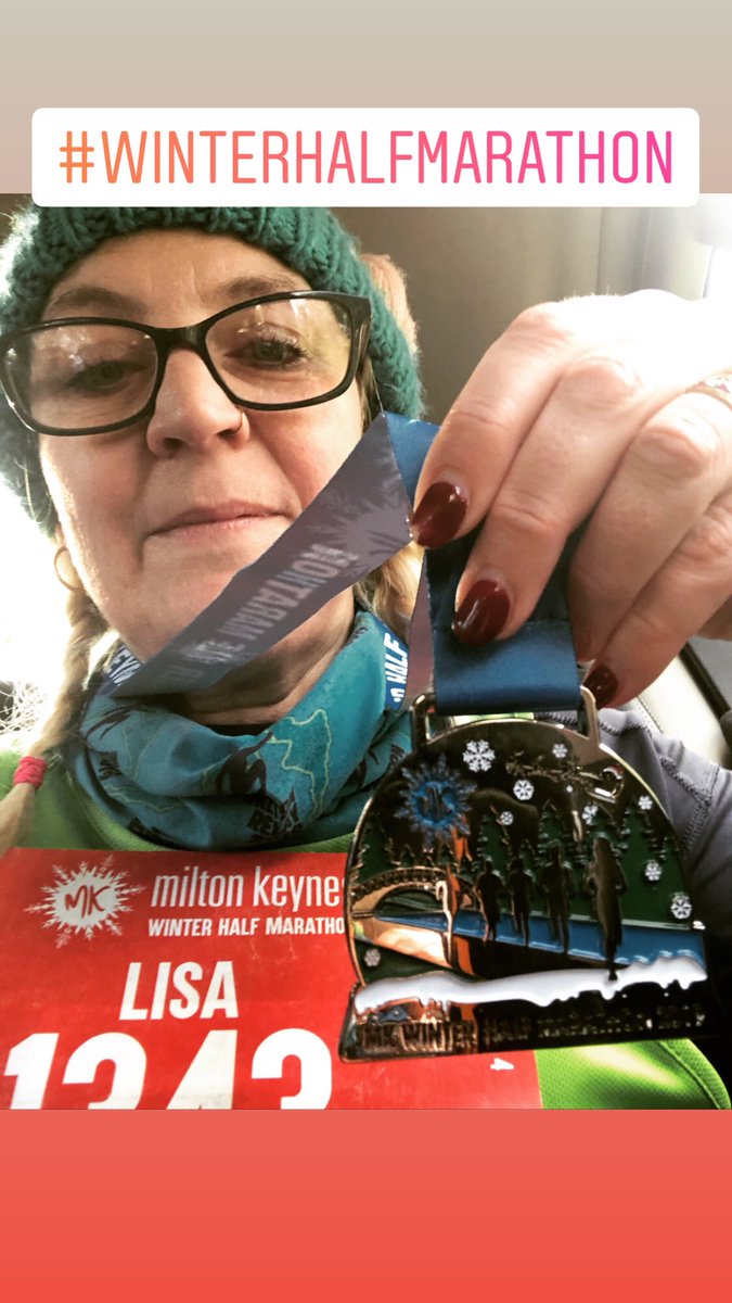lambchop18don's tweet photo. Today I completed my first half marathon #winterhalf #redwayrunners #proud #mkwinterhalf #miltonkeynes https://t.co/o8v7YlMm4e