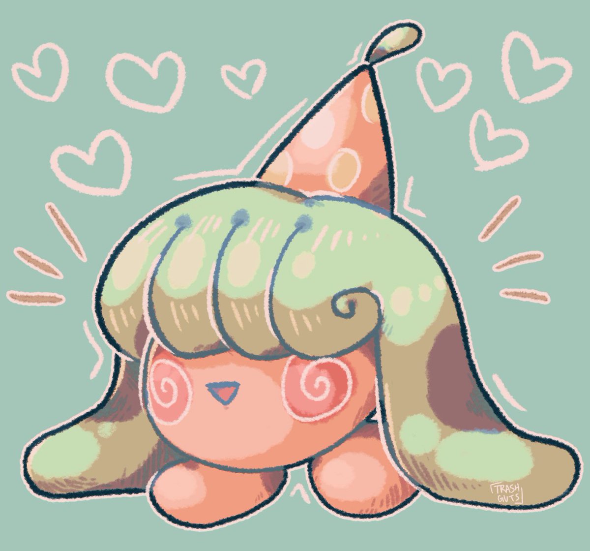 hatennaganda's tweet photo. ~ sunday blessings ~

(she's always on the watch...) 👀

by: numeloid

#Hatenna #PokemonSwSh https://t.co/VZeP9E1oNq
